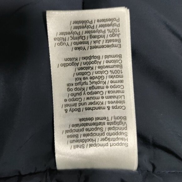 Lacoste Mens Blue Repellant Over Coat  Zip Away Hood BH1525 XL - Picture 15 of 16